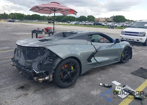 2022 Chevrolet Corvette Stingray Rwd 1Lt из США, поврежденный, VIN 1G1YA3D43N5104936